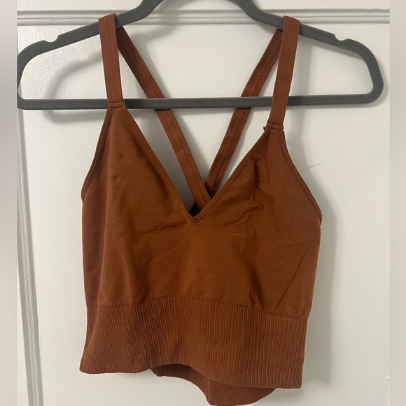 Free People Burnt Orange Sports Bra - Picture 1 of 3
